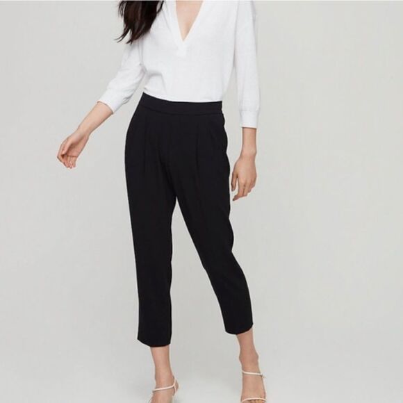 [4] Babaton Aritzia Women’s Na Cropped Conan Pant Casual Office Trouser - Picture 1 of 13
